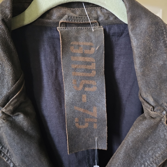 GMS-75 Brown Leather Jacket XXL - Picture 4 of 13